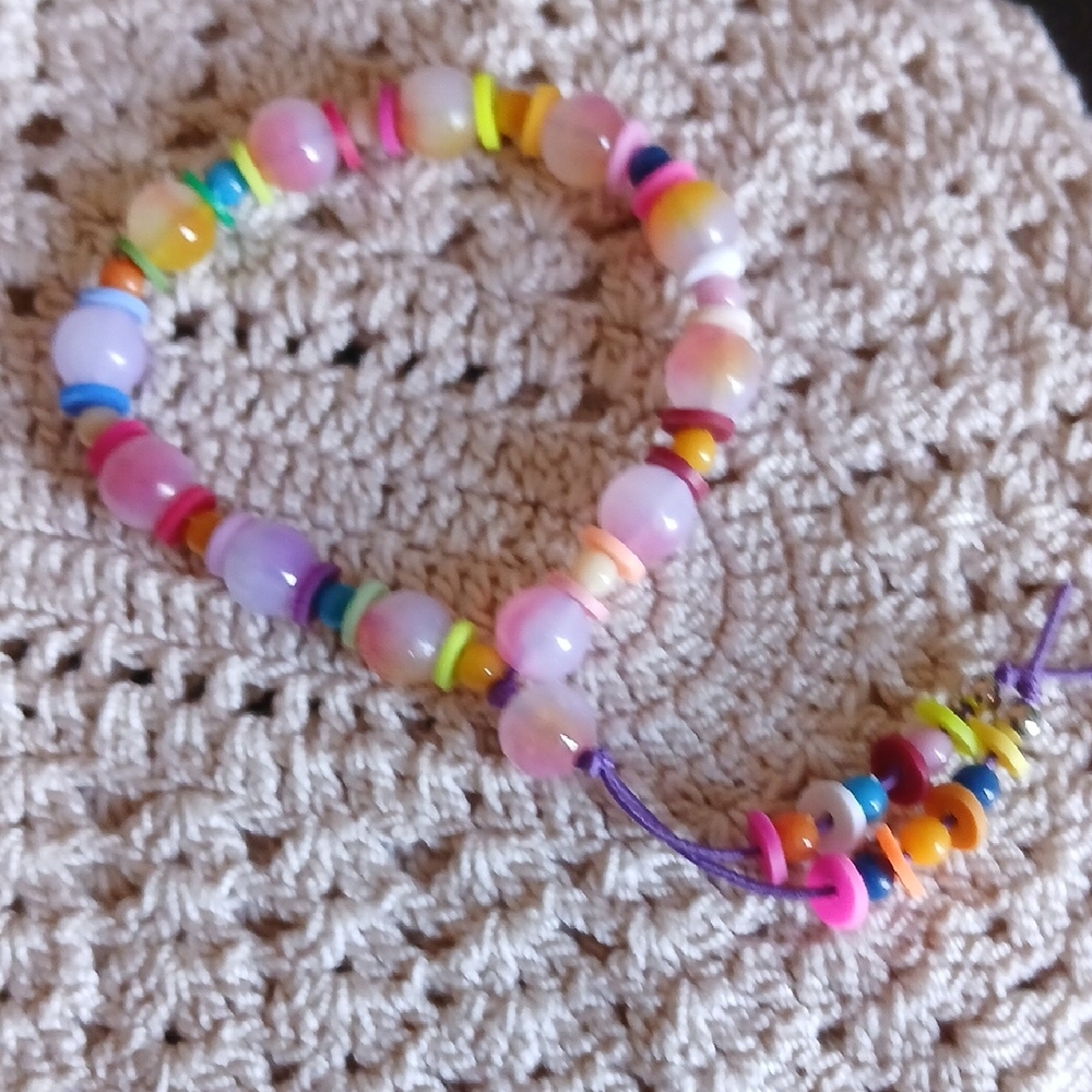 Colorful Beaded Kids Bracelet